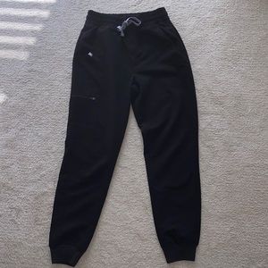 Figs High Waisted Zamora Black Scrub Pant XS/P